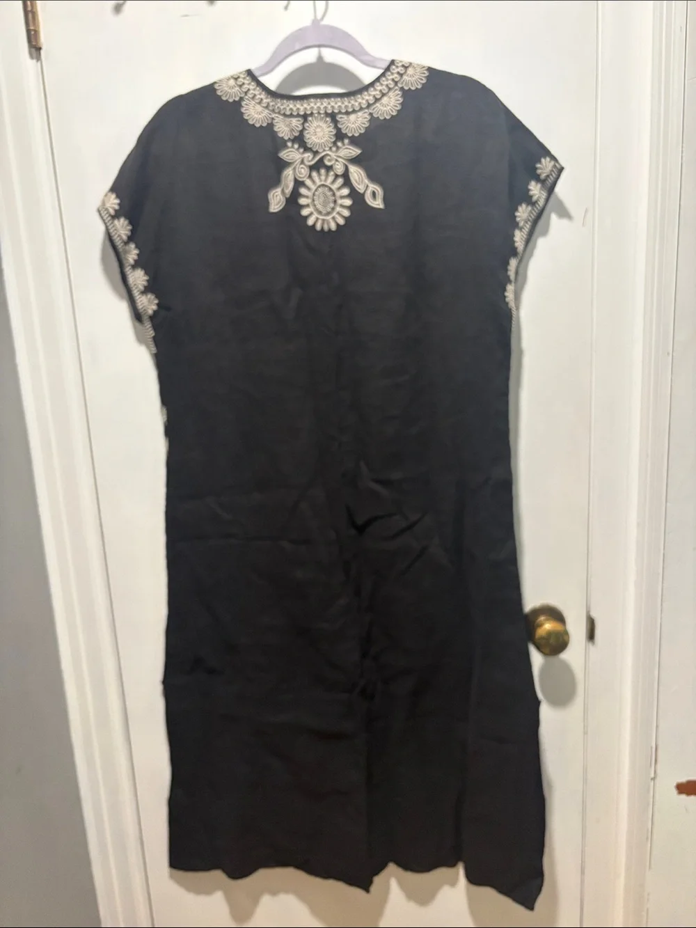JOHNNY WAS embroidered linen tunic dress - Picture 8 of 8